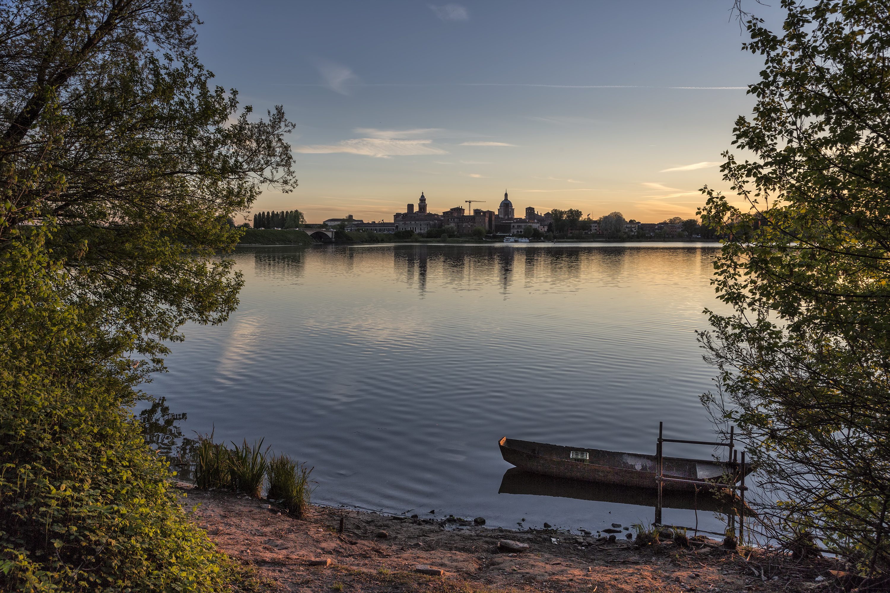 Panoramic terrace overlooking historic Mantua